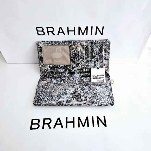 NWT Brahmin ICY PYTHON Ady Wallet